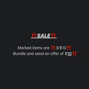 ‼️3/$10 SALE‼️